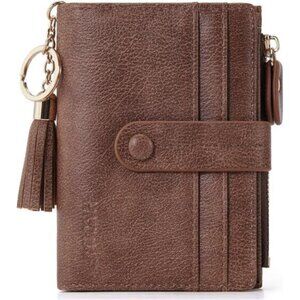 Womens Wallet Small, Card Holder Coffee